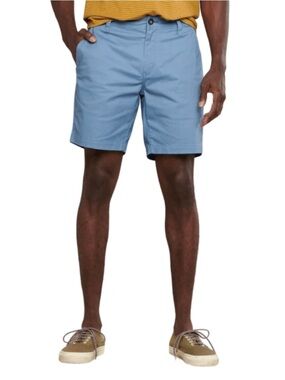 Toad&Co Men’s Teal-Blue Flat Front Shorts 31” x 8” mission ridge short